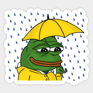 feels rain man pepe Sticker